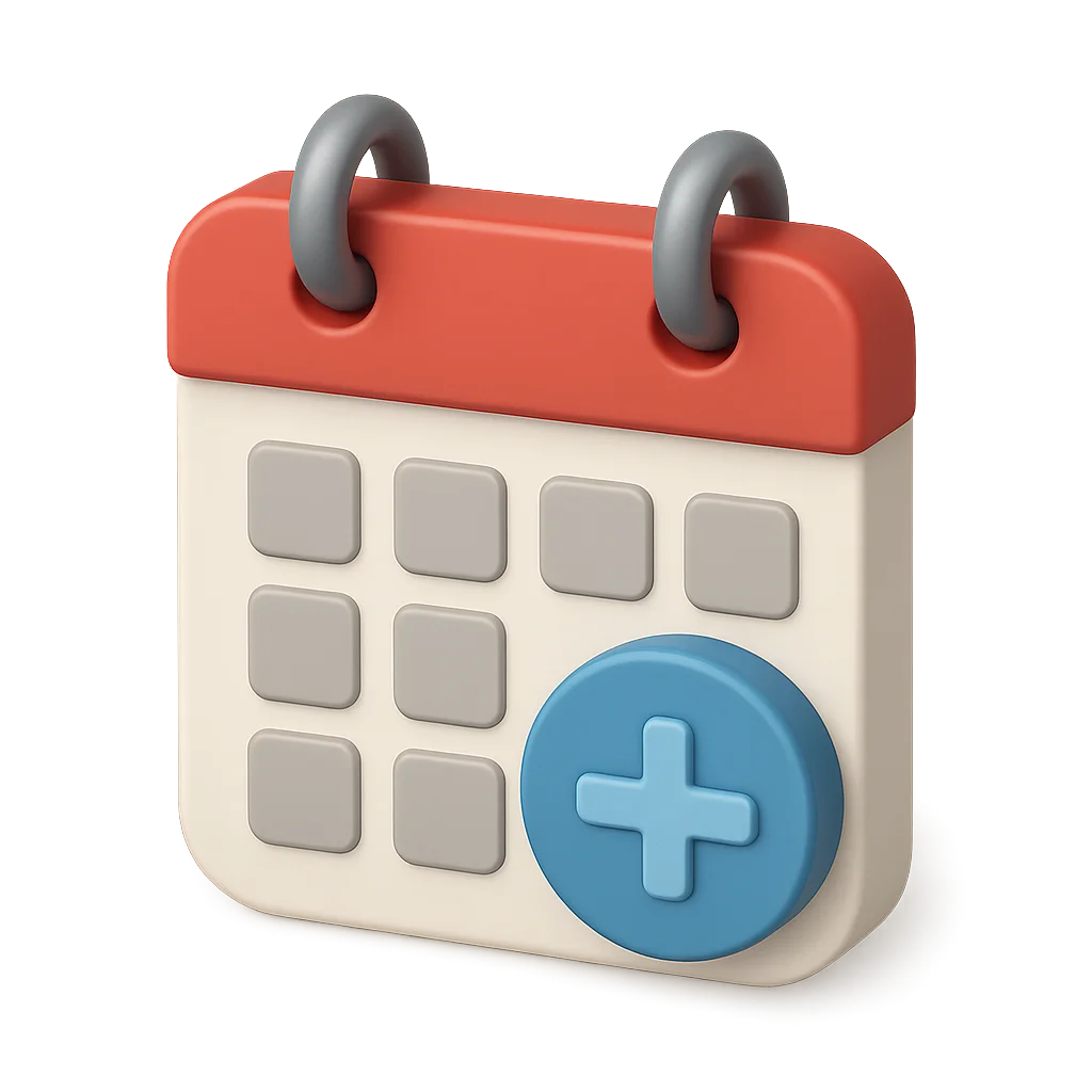 calendário de agendamento